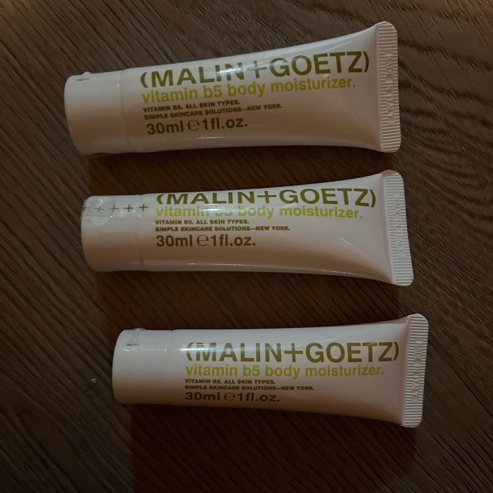 NEW SEALED SET OF 3 MALIN + GOETZ VIT B5 BODY MOISTURIZERS 1 OZ EACH